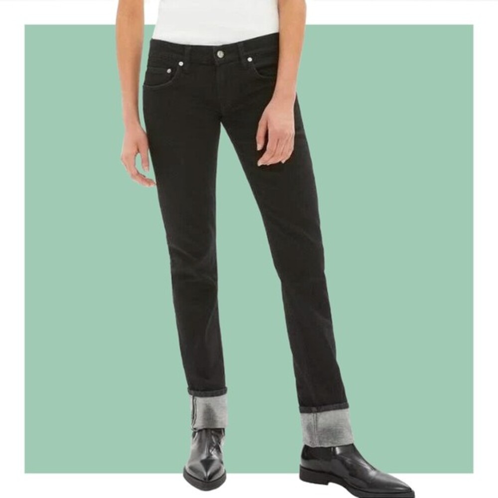 Helmut Lang Femme Lo Cigarette Black Low-Rise Skinny Denim Jeans NWT Unisex 27